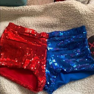 Harley Quinn sequin shorts